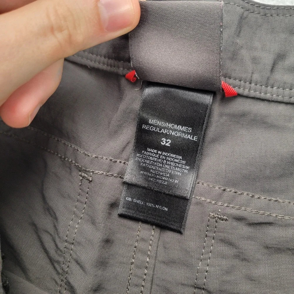 The North Face Hiking Shorts Mens 32 Gray Nylon Cargo Utility AXEZ T325/T725